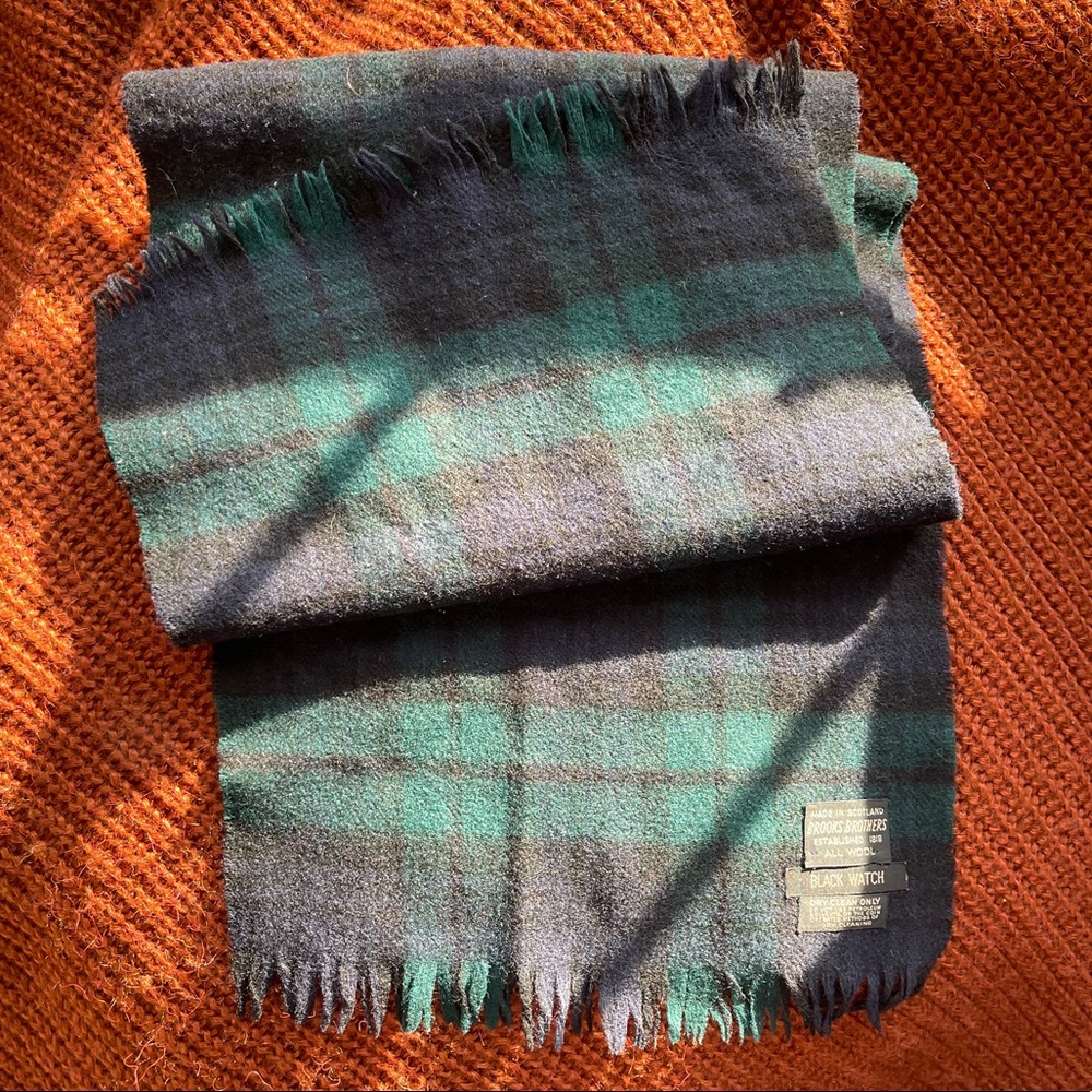 Brooks Brothers Black Watch Wool Tartan Plaid